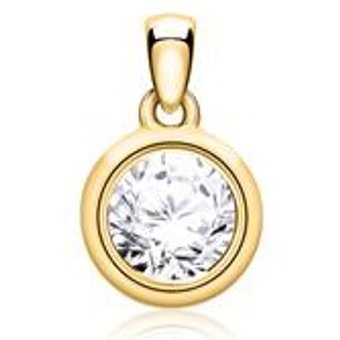 Kettenanhänger aus 585er Gold mit Diamant
