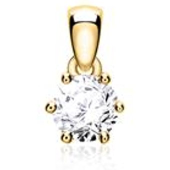 Kettenanhänger für Damen aus 14K Gold mit Brillant