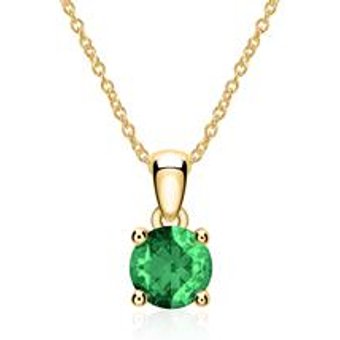 Kette aus 585er Gold mit Smaragd Anhänger