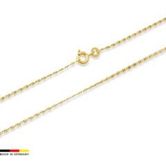 585er Goldkette: S-Panzerkette Gold 45cm