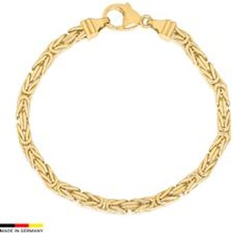 Königsarmband aus 585er Gold in 4 mm Breite