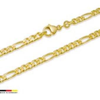 585er Goldarmband: Figaroarmband Gold 21cm