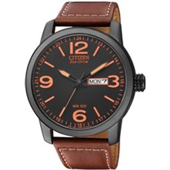 Sports Herrenuhr Leder braun