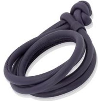 Lila Lederarmband für Clipcharms