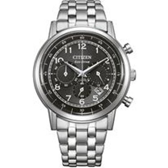 Eco-Drive Herren Chronograph aus Edelstahl
