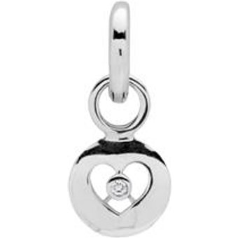 925 Silber Clipcharm mit Zirkonia