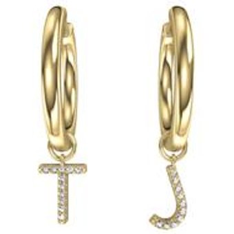 Personalisierte Ohrringe Letter Hoops 23mm