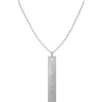 Personalisierte Kette Platelet-Round-Engraved