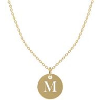 Personalisierte Kette Plate-Round-Cutout