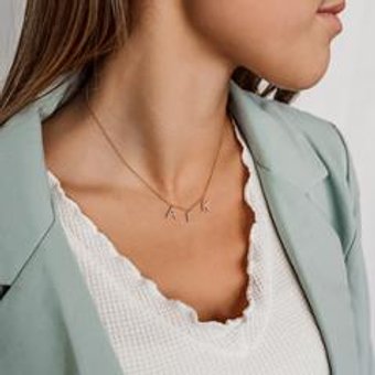 Personalisierte Kette Letters