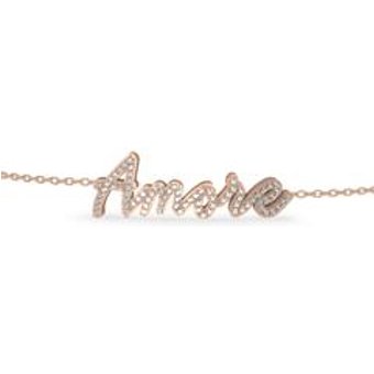 Personalisierte FuĂźkette Signature 01