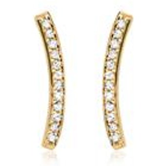 Ohrringe Gelbgold 24 Diamanten 0,09ct.
