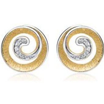 Ohrstecker 585er Weißgold 4 Diamanten 0,016 ct.
