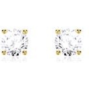 585er Gold Ohrstecker mit Diamanten