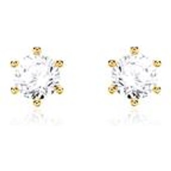 Ohrstecker für Damen aus 14K Gold mit Brillanten