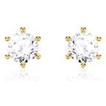 Damen Ohrstecker aus 14K Gold mit Diamanten