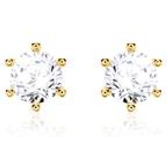 Damen Ohrstecker aus 585er Gold mit Diamanten