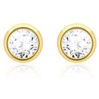 Damen Ohrstecker aus 14K Gold mit Brillanten