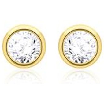 Damen Ohrstecker aus 585er Gold mit Diamanten