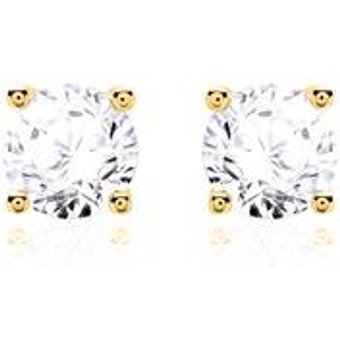 585er Gold Ohrstecker für Damen mit Diamanten