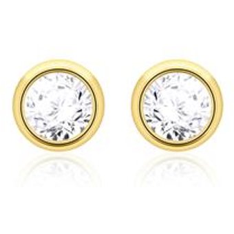 585er Gold Ohrstecker für Damen mit Brillanten