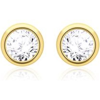 Damen Ohrstecker aus 585er Gold mit Brillanten