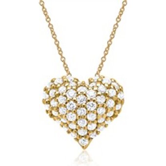 585er Gelbgold-Kette 48 Diamanten 0,28 ct.