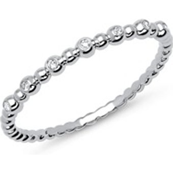 Eternity Ring 750er Weißgold 7 Diamanten