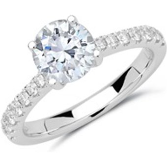 Ring 585er Weißgold mit Brillanten