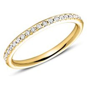 585er Gold Eternity Ring 2Diamant