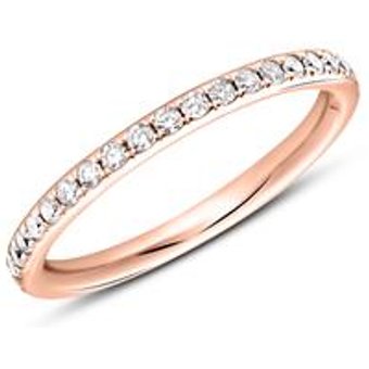 Memoire Ring 585er Roségold 39 Diamanten