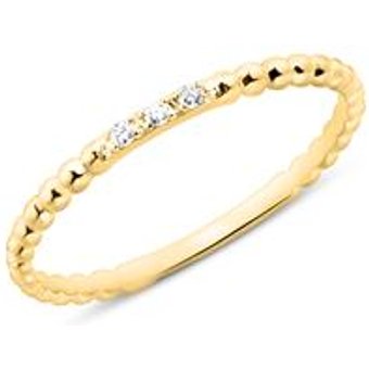 14K Goldring fĂĽr Damen mit Brillanten