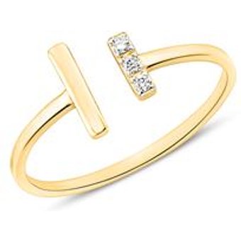 Ring fĂĽr Damen aus 585er Gold mit Brillanten
