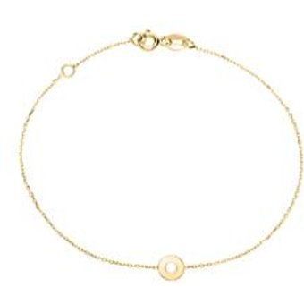 Damenarmband Kreis aus 9K Gold