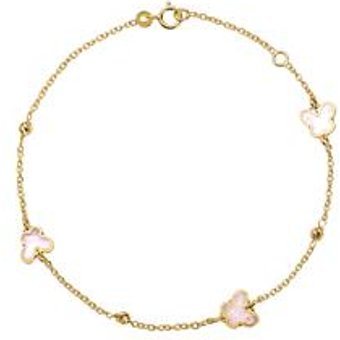 Schmetterlingsarmband für Damen aus 585er Gold