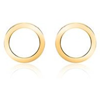 585er Gold Ohrstecker Kreise für Damen
