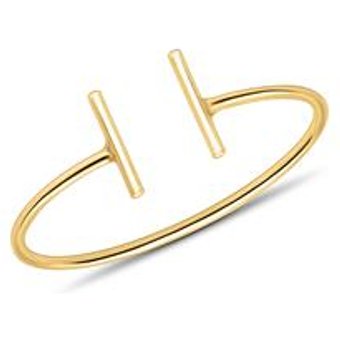 Stäbchen-Ring für Damen aus 375er Gold