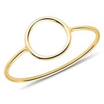 Damenring Kreis aus 375er Gold