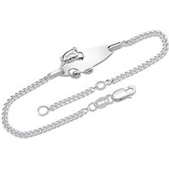 925 Armband Silber mit Bärmuster 16cm