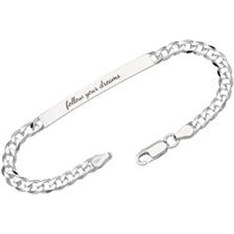 4,5mm 925 Silber Armband inkl. Lasergravur
