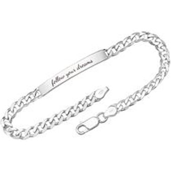 5,5mm 925 Silber Armband inkl. Lasergravur