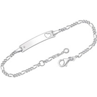 925er Silber Armband, gravierbar mit Diamant