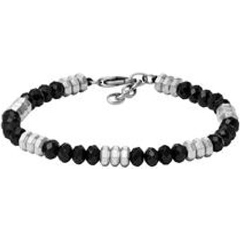 Armband für Herren All Stacked Up aus Edelstahl, Achat