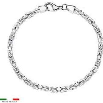 Herren Königsarmband aus Sterlingsilber, 3,0 mm
