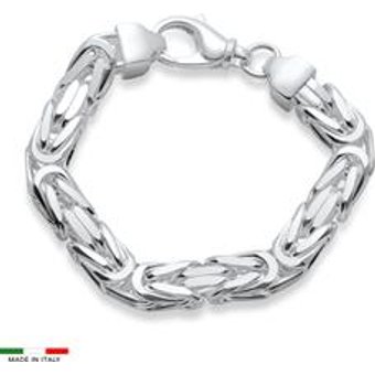 Königsarmband für Herren aus 925er Silber, 10 mm