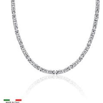 Herren Königskette aus 925er Silber, 4,0 mm