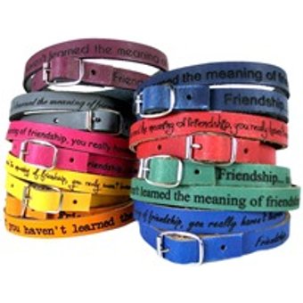 Unisex Wickelarmband Leder inkl. Lasergravur