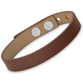 Braunes Kunstleder-Armband verstellbar