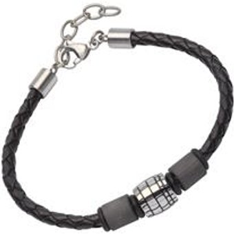 Lederarmband mit Schmuckelementen