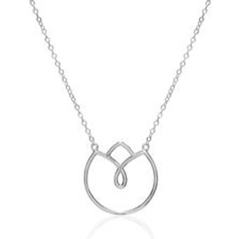Kette BlĂĽte fĂĽr Damen aus 925er Silber